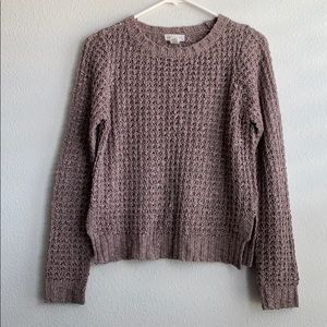 Full Tilt Mauve Knitted Sweater